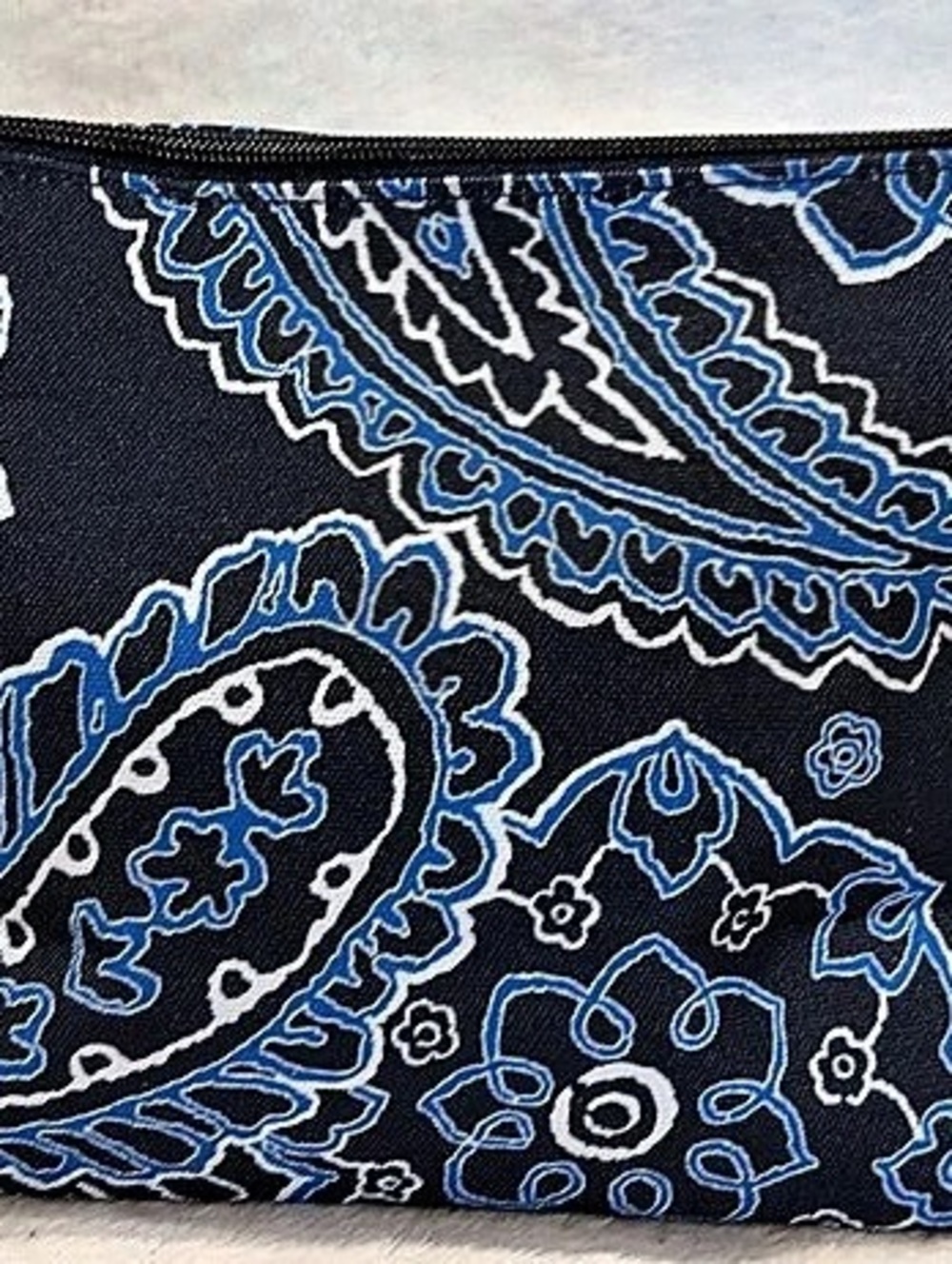 Vera Bradley Trapeze Cosmetic Bag in Dreamer Paisley Dreamer Paisley Blue &